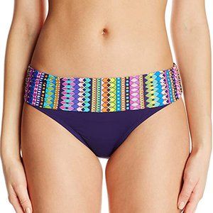 NWT Anne Cole Fold Over Mid Rise Bikini Bottoms